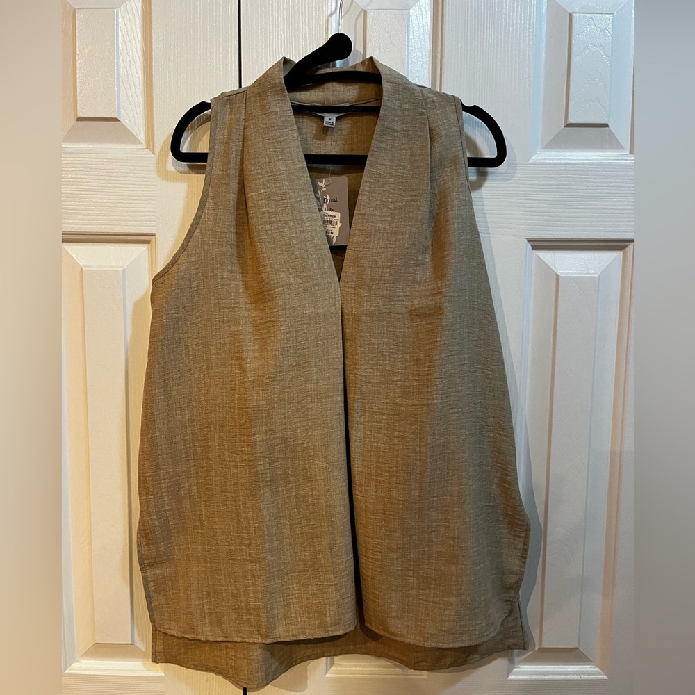 Sleeveless Tan Women's Top